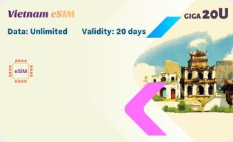 Vietnam Tourist eSIM Unlimited data - 20 days