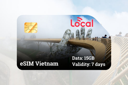 Vietnam eSIM - LOCAL / Mobifone – 15GB for 7 days