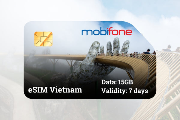 Vietnam eSIM - LOCAL / Mobifone – 15GB for 7 days