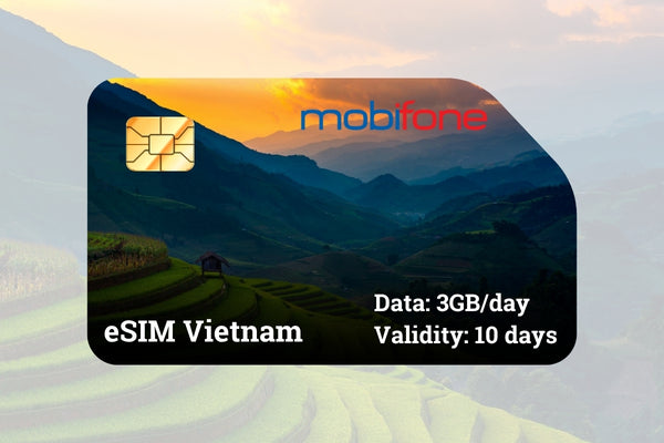 Vietnam eSIM - LOCAL / Mobifone – Daily 3GB for 10 days