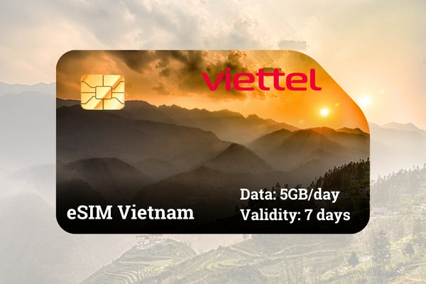 Viettel eSIM for Vietnam – Daily 5GB for 7 days