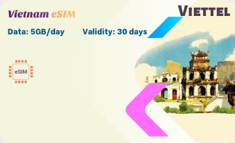 Viettel eSIM for Vietnam – Daily 5GB for 30 days